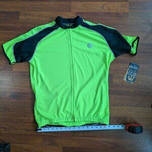 NWT ~ Canari Made In USA mens full zip short sleeve cycling jersey L